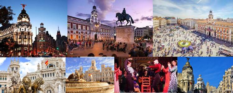 Kolazh fotosh nga Madridi